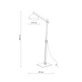 LAMPAMI - lampa z drewna stojąca OSLO SABIA szkic