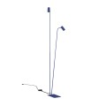 LAMPAMI - granatowa lampa podłogowa podwójna metalowa, lampa podłogowa, lampa stojąca granatowa, lampa podłogowa do czytania, lampa nocna stojąca, lampa podłogowa MONO NOWODVORSKI