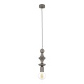 LAMPAMI - lampa wisząca pojedyncza ozdobna, lampa wisząca brązowa, lampa ozdobna, lampa wisząca do sypialni przy łóżku, oświetlenie nad kanapą w salonie, czy lampa dla nastolatków TOWER NEW BROWN