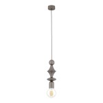 Lampa wisząca pojedyncza brązowa ozdobna 150 cm 1xE27 TOWER NEW BROWN