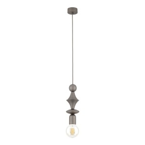 Lampa wisząca pojedyncza brązowa ozdobna 150 cm 1xE27 TOWER NEW BROWN