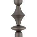 LAMPAMI - lampa wisząca pojedyncza ozdobna, lampa wisząca brązowa, lampa ozdobna, lampa wisząca do sypialni przy łóżku, oświetlenie nad kanapą w salonie, czy lampa dla nastolatków TOWER NEW BROWN