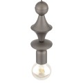 LAMPAMI - lampa wisząca pojedyncza ozdobna, lampa wisząca brązowa, lampa ozdobna, lampa wisząca do sypialni przy łóżku, oświetlenie nad kanapą w salonie, czy lampa dla nastolatków TOWER NEW BROWN