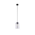 LAMPAMI - lampa sufitowa wisząca szklana, lampa pojedyncza wisząca, lampa do kuchni, lampa do pokoju, lampa na stół do jadalni, MOLLY PURPLE