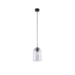 Lampa sufitowa wisząca szklana 160 cm 1xE27 MOLLY PURPLE