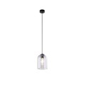 LAMPAMI - lampa sufitowa wisząca szklana, lampa pojedyncza wisząca, lampa do kuchni, lampa do pokoju, lampa na stół do jadalni, MOLLY PURPLE