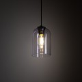 LAMPAMI - lampa sufitowa wisząca szklana, lampa pojedyncza wisząca, lampa do kuchni, lampa do pokoju, lampa na stół do jadalni, MOLLY PURPLE