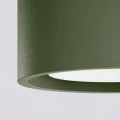 LAMPAMI - zielona lampa przysufitowa, lampa do kuchni, plafon sufitowy, mała lampa sufitowa, oświetlenie na przedpokój, lampa sufitowa na klatkę schodową, płaska lampa sufitowa MODO 3 zielona oliwka sollux