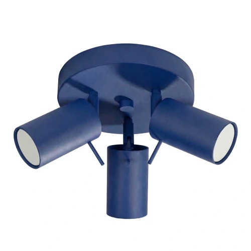LAMPAMI - lampa na sufit do pokoju, plafon sufitowy, lampa sufitowa niebieska, oświetlenie do kuchni, lampa w korytarzu, lampa młodzieżowa sufitowa RING 3P ultramaryna sollux