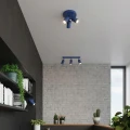 LAMPAMI - lampa na sufit do pokoju, plafon sufitowy, lampa sufitowa niebieska, oświetlenie do kuchni, lampa w korytarzu, lampa młodzieżowa sufitowa RING 3P ultramaryna sollux