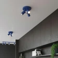 LAMPAMI - lampa na sufit do pokoju, plafon sufitowy, lampa sufitowa niebieska, oświetlenie do kuchni, lampa w korytarzu, lampa młodzieżowa sufitowa RING 3P ultramaryna sollux