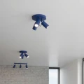 LAMPAMI - lampa na sufit do pokoju, plafon sufitowy, lampa sufitowa niebieska, oświetlenie do kuchni, lampa w korytarzu, lampa młodzieżowa sufitowa RING 3P ultramaryna sollux