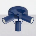 LAMPAMI - lampa na sufit do pokoju, plafon sufitowy, lampa sufitowa niebieska, oświetlenie do kuchni, lampa w korytarzu, lampa młodzieżowa sufitowa RING 3P ultramaryna sollux