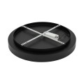 LAMPAMI - plafon sufitowy ledowy czarny, lampa ledowa sufitowa, minimalistyczna lampa sufitowa, lampa na przedpokój, lampa do korytarza, lampa do kuchni NIKKI ROUND LED NOWODVORSKI