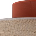 LAMPAMI - lampa wisząca pojedyncza, lampa wisząca boho, ponadczasowa lampa sufitowa wisząca, lampa do kuchni, lampa do salonu, lampa nad stół, przytulna lampa do sypialni DUO JUTA BROWN