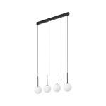 Żyrandol kule lampa wisząca nad stół w jadalni 140 cm 4xG9 MARTIN BLACK WHITE