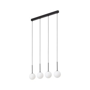 Żyrandol kule lampa wisząca nad stół w jadalni 140 cm 4xG9 MARTIN BLACK WHITE