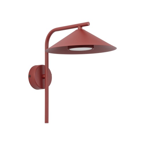 LAMPAMI - kinkiet ścienny do sypialni, lampka do czytania książek, oświetlenie nad kanapą w salonie, kinkiet do pokoju młodzieżowego, lampa ścienna LUME S BURGUND