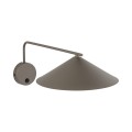 LAMPAMI - kinkiet ścienny z włącznikiem, lampa kinkiet, kinkiet w salonie, kinkiet ścienny w sypialni, lampa do czytania w łóżku, kinkiet do pokoju młodzieżowego LUME M NEW BROWN