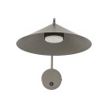 LAMPAMI - kinkiet ścienny z włącznikiem, lampa kinkiet, kinkiet w salonie, kinkiet ścienny w sypialni, lampa do czytania w łóżku, kinkiet do pokoju młodzieżowego LUME M NEW BROWN