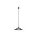 LAMPAMI - brązowa lampa sufitowa wisząca, lampa wisząca pojedyncza, lampa wisząca do kuchni nad stół, oświetlenie nad wyspę kuchenną, oświetlenie do jadalni nad stół LUME S NEW BROWN