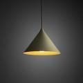 LAMPAMI - lampa wisząca pojedyncza długa, oświetlenie nad stołem, lampa okrągła wisząca, lampa do jadalni nad stół, lampa wisząca do kuchni nad stół CONO S PISTACIO