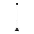 LAMPAMI - lampa wisząca czarna nowoczesna, lampa wisząca pojedyncza, oświetlenie nad wyspę kuchenną, lampa wisząca do sypialni przy łóżku, metalowa lampa wisząca CONO MINI BLACK