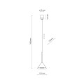 LAMPAMI - lampa wisząca czarna nowoczesna CONO MINI BLACK szkic