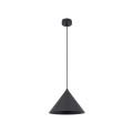 LAMPAMI - lampa wisząca czarna nowoczesna, metalowa lampa wisząca, długa lampa wisząca czarna, lampa wisząca nad stół w jadalni, lampa do kuchni wisząca, oświetlenie nad wyspę kuchenną CONO M BLACK