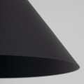 LAMPAMI - lampa wisząca czarna nowoczesna, metalowa lampa wisząca, długa lampa wisząca czarna, lampa wisząca nad stół w jadalni, lampa do kuchni wisząca, oświetlenie nad wyspę kuchenną CONO M BLACK