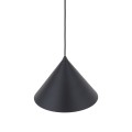 LAMPAMI - lampa wisząca czarna nowoczesna, metalowa lampa wisząca, długa lampa wisząca czarna, lampa wisząca nad stół w jadalni, lampa do kuchni wisząca, oświetlenie nad wyspę kuchenną CONO M BLACK
