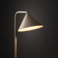 LAMPAMI - lampa podłogowa beżowa, lampa stojąca metalowa, lampa podłogowa, lampa stojąca podłogowa do salonu, lampa stojąca do czytania w sypialni CONO SABIA