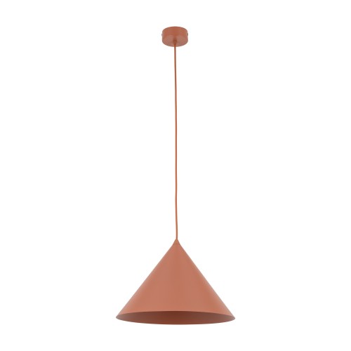 LAMPAMI - lampa wisząca pojedyncza długa, lampa sufitowa wisząca metalowa, modna lampa do jadalni, lampa do sypialni, lampa do kuchni CONO L BRICK