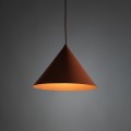 LAMPAMI - lampa wisząca pojedyncza długa, lampa sufitowa wisząca metalowa, modna lampa do jadalni, lampa do sypialni, lampa do kuchni CONO L BRICK