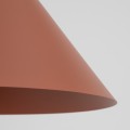LAMPAMI - lampa wisząca pojedyncza długa, lampa sufitowa wisząca metalowa, modna lampa do jadalni, lampa do sypialni, lampa do kuchni CONO L BRICK