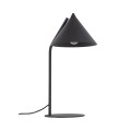 LAMPAMI - lampka na biurko nowoczesna czarna, metalowa lampka do czytania książek, lampka na biurko do nauki, lampa stojąca do salonu loft CONO BLACK