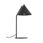 Lampka na biurko nowoczesna czarna 1xE27 CONO BLACK
