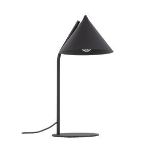 Lampka na biurko nowoczesna czarna 1xE27 CONO BLACK
