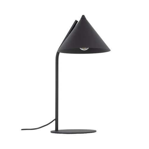 LAMPAMI - lampka na biurko nowoczesna czarna, metalowa lampka do czytania książek, lampka na biurko do nauki, lampa stojąca do salonu loft CONO BLACK