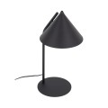 LAMPAMI - lampka na biurko nowoczesna czarna, metalowa lampka do czytania książek, lampka na biurko do nauki, lampa stojąca do salonu loft CONO BLACK