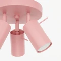 LAMPAMI - lampa sufitowa różowa plafon sufitowy regulowany, lampa sufitowa do pokoju dziewczynki, lampa przysufitowa, plafon sufitowy okrągły, tuby sufitowe, różowa lampa sufitowa, lampa do pokoju dziecka RING 3P różowy sollux