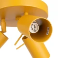 LAMPAMI - lampa sufitowa żółta, lampa sufitowa do pokoju dziecka, lampa przysufitowa, plafon sufitowy okrągły, tuby sufitowe, żółta lampa sufitowa do małego pokoju RING 3P żółty sollux