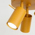 LAMPAMI - lampa sufitowa żółta, lampa sufitowa do pokoju dziecka, lampa przysufitowa, plafon sufitowy okrągły, tuby sufitowe, żółta lampa sufitowa do małego pokoju RING 3P żółty sollux