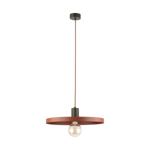 Lampa wisząca pojedyncza kolorowa 145 cm 1xE27 SILA GREEN BRICK 400