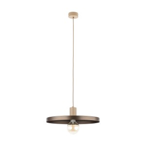 Lampa wisząca pojedyncza dwukolorowa 145 cm 1xE27 SILA SABIA BROWN 400