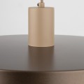 LAMPAMI - lampa wisząca pojedyncza dwukolorowa, lampa wisząca z kloszem, oświetlenie nad stołem, lampa do sypialni wisząca, lampa do pokoju młodzieżowego, lampa do kuchni SILA SABIA BROWN 400