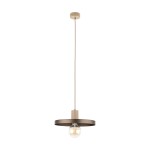 Lampa wisząca pojedyncza dwukolorowa 145 cm 1xE27 SILA SABIA BROWN 300 