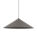 LAMPAMI - brązowa lampa wisząca pojedyncza, metalowa lampa wisząca, brązowa lampa nad stół do jadalni, lampa wisząca do sypialni, lampa sufitowa wisząca LUME XL NEW BROWN