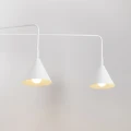 LAMPAMI - kinkiet ścienny podwójny, kinkiet z włącznikiem, lampa ścienna biała, kinkiet do czytania z włącznikiem, kinkiet do pokoju młodzieżowego, lampa na ścianę, kinkiet biały nowoczesny, sollux kinkiet NOX 2 biały