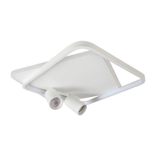 LAMPAMI - lampa ledowa sufitowa kwadratowa, lampa przysufitowa do kuchni, plafon do salonu nowoczesny, lampa sufitowa biała, oświetlenie do kuchni, oświetlenie na korytarz, plafon ledowy Parma 2
